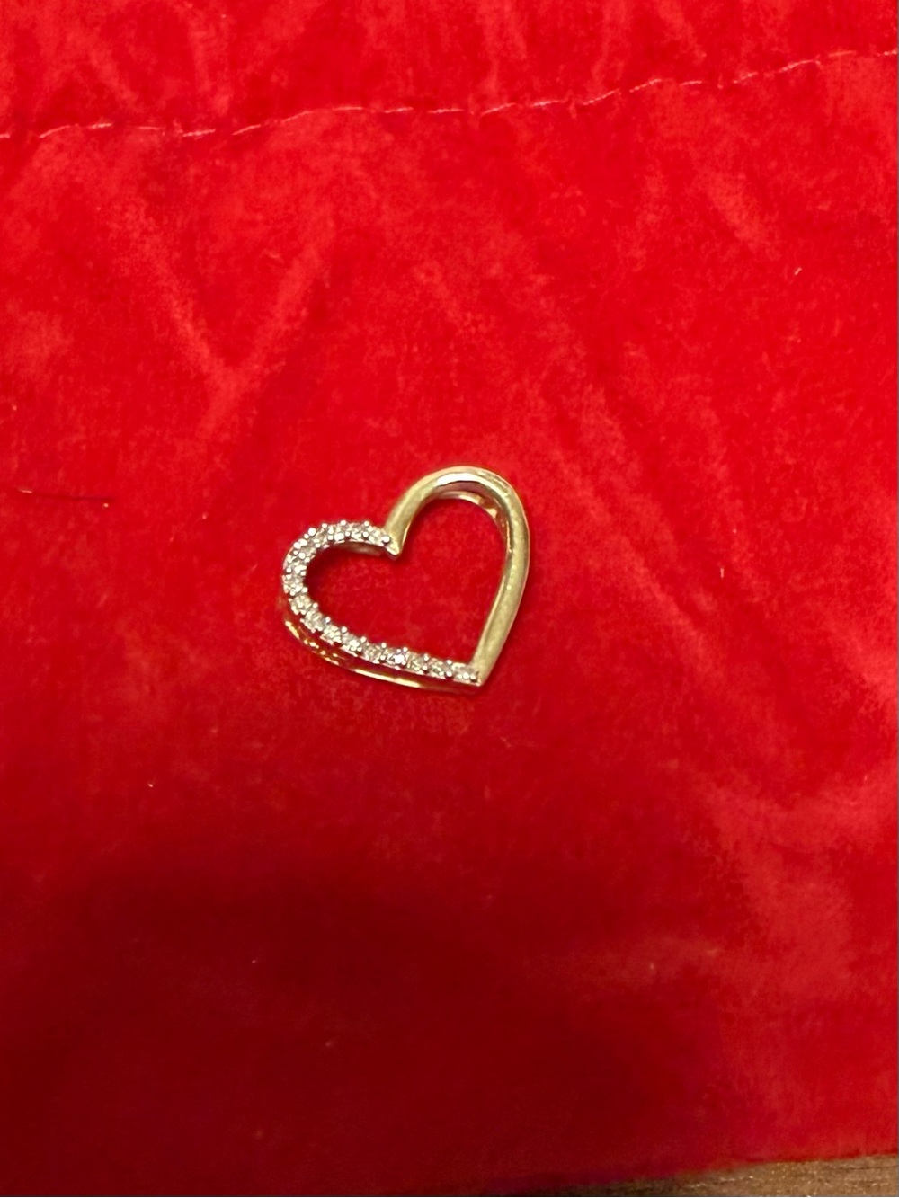 Helzberg Diamonds Heart Pendant with Crystals Diamonds